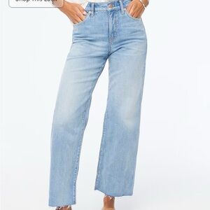 J. Crew Women's Denim Wide Leg Jeans
